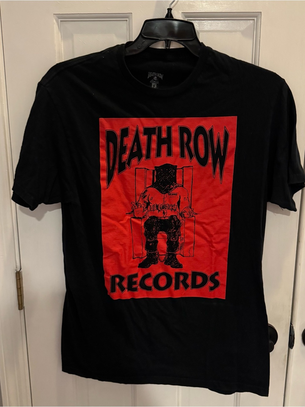 Death Row Records Graphic Band T-Shirt Black Red Men’s Large Rap Hip Hop Tee